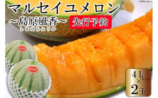 CF108【令和7年度出荷分】マルセイユメロン～島原風香～（4L×2玉